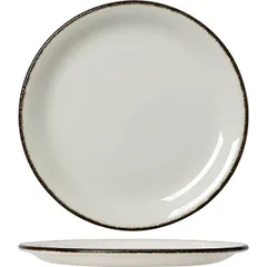 Plate “Chakool Dapple” small  porcelain, porcelain  D=20, H=2cm  white, black