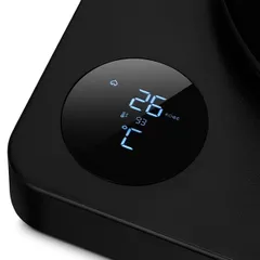 Чайник для приготовления кофе с контролем температуры сталь нерж. 1л D=22,H=21см 1,2Квт черный,дерев, изображение 2