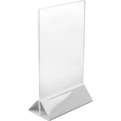 Stand stand d/menu A5 “Express”  plastic , H=230, L=150, B=75mm  transparent, white