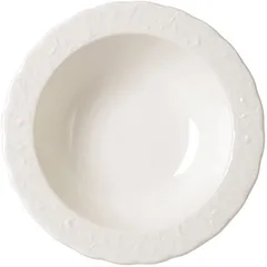Salad bowl “Cream Pera” porcelain 220ml D=16cm white