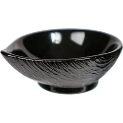 Соусник подсвечник стекло черный