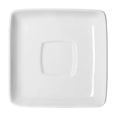 Блюдце квадратное «Кунстверк» фарфор ,L=13,2,B=13,2см белый арт. 03022109
