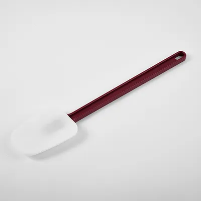 Лопатка жаропрочная силикон,пластик ,L=405/115,B=82мм белый,красный