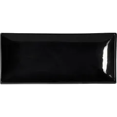 Блюдо для суши «Кунстверк» фарфор ,H=28,L=320,B=140мм черный, изображение 2