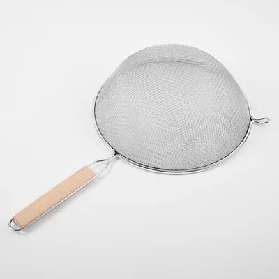 Сито с ручкой сталь нерж.,дерево D=28,L=50,B=10,5см, изображение 2