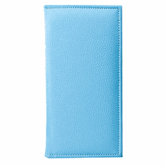 Folder for bills leatherette ,L=22.2,B=12cm blue.