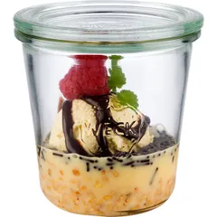 Банка для подачи «Вэк» с крышкой стекло 290мл D=9,H=9см, изображение 2