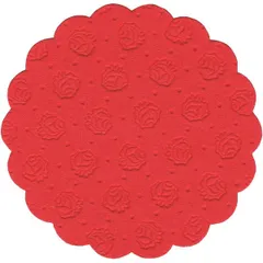 Table pads 9-layer[20pcs]  paper. napkin D=9cm red