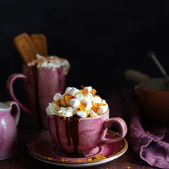 Кружка «Крафт Распберри» фарфор 285мл D=7,H=11,L=11см розов., изображение 2