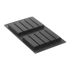 Форма для выпечки «Прямоугольник» [10 ячеек] силикон ,L=29,7,B=17,6см черный