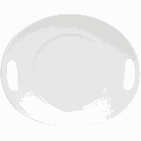 Блюдо «Бильбао» овальное пластик ,L=31,8,B=28,2см белый