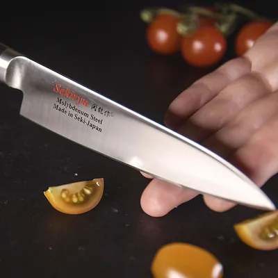 Нож кухонный «Осака» односторонняя заточк сталь нерж.,полиоксиметилен ,L=300/180,B=45мм, изображение 4