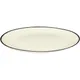 Тарелка «Де» №1 фарфор D=17,5см кремов.,черный, изображение 2