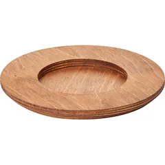 Подставка для котелка 4010239 дерево D=175,H=20мм коричнев., изображение 2