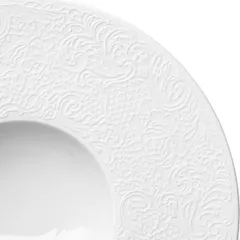 Тарелка «Коллекшн Эль Кутюр» с широким бортом фарфор D=28см белый, изображение 3