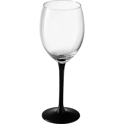 Набор бокалов для вина «Грейс» на черной ножке[6шт] стекло 330мл D=62,H=205мм прозр.,черный, изображение 2