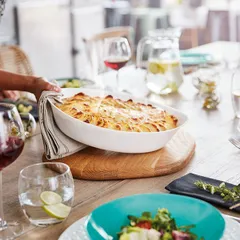 Блюдо для подачи «Смарт Кюзин» жаропрочное 250°С стекло D=28,H=5см белый, изображение 2