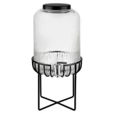 Диспенсер для холодных напитков «Урбан» стекло,сталь нерж. 7л D=20,H=45см прозр.,черный