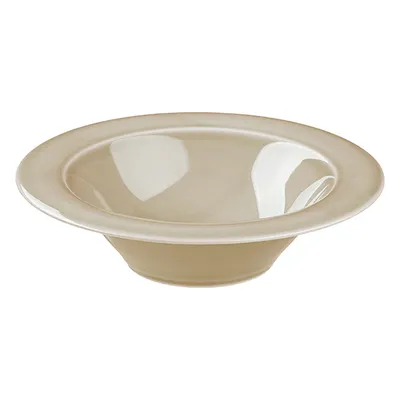 Тарелка глубокая «Акварель» Эстет фарфор D=22,H=6см бежев.