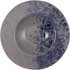 Plate for pasta “Phobos” ceramics D=285,H=55mm gray,blue