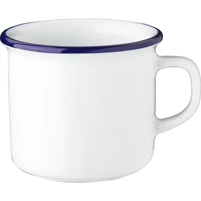 Чашка кофейная «Ретро Канте Блау» фарфор 80мл белый,синий, Цвет второй: Синий