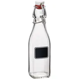 Бутылка «Лавана» с крышкой стекло 270мл D=55,H=192мм прозр.,черный