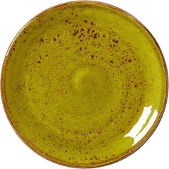 "Kraft Apple" pie plate  porcelain  D=15, H=2cm  mustard.