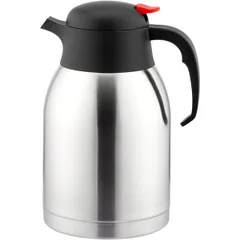 Coffee pot-thermos stainless steel, plastic 2l ,H=25cm silver,black