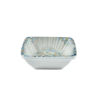 Соусник «Мозаик» квадратный фарфор 80мл ,H=28,L=80,B=85мм разноцветн.