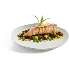 Тарелка «Рокалео Натюр» мелкая фарфор D=27,5см серый, изображение 4