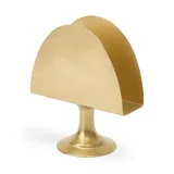 Салфетница «Брасс» на ножке латунь ,H=125,L=105,B=35мм золотой