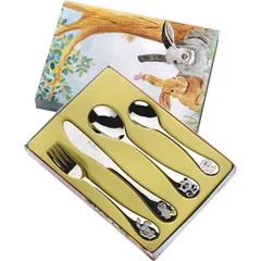 Cutlery set 4 items  stainless steel.