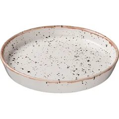 Тарелка «Пунто Бьянка» фарфор 200мл D=175,H=30мм белый,черный, изображение 2