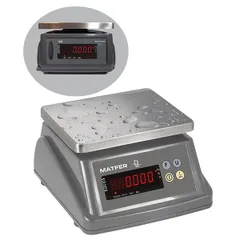 Electrical scales SM6  stainless steel, abs plastic , H=16, L=25, B=23cm