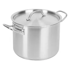 Кастрюля с крышкой (тройное дно) сталь нерж. 5л D=21,5,H=16см металлич.