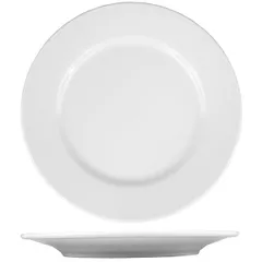 Plate “Trend” small  porcelain  D=24cm  white