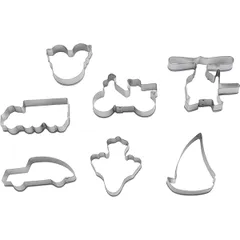 Форма кондитерская «Машина»[7шт] сталь нерж. D=15,H=2см металлич.