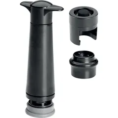 Пробка вакуум. д/вина 2шт.+помпа абс-пластик,резина ,L=70/30,B=45мм черный