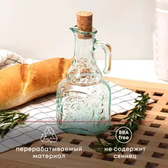 Графин для масла и уксуса «Хелиос» стекло 240мл ,H=150,L=75,B=60мм прозр., изображение 4