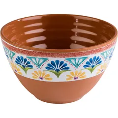 Salad bowl “Arabesque”  plastic  200 ml  D=10, H=6 cm  blue, brown.