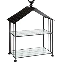 Этажерка 2 яруса с подносами GN 1/3 металл,стекло ,H=50,L=375,B=210мм