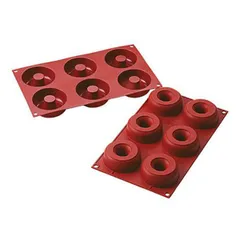 Baking pan “Donuts” [6 cells] silicone D=75/25,H=28mm