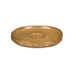 Блюдце «Эггшелл Нейчер» фарфор D=120,H=17мм коричнев., изображение 4