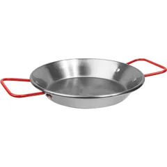 Paella pan blue steel D=200,H=35,L=310mm metal.