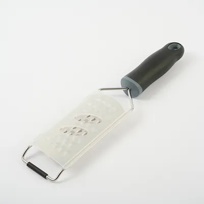 Терка с ручкой сталь нерж.,пластик ,L=315/138,B=65мм металлич.,черный, изображение 3