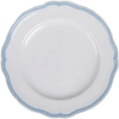 Plate “Opera Aida” small  porcelain  D=28cm  white, blue.