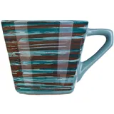 Чашка чайная «Скандинавия» керамика 200мл D=8,H=7см голуб.,коричнев.