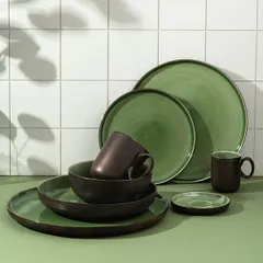 Кружка «Сейдж» фарфор 400мл зелен.,бронз., изображение 3