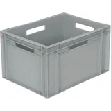 Ящик для продуктов с ручками полипроп. 27,6л ,H=22,L=40,B=30см серый
