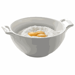 Mixing bowl “Bel Cousin”  porcelain  1 l  D=165, H=80, L=210, B=165mm  white